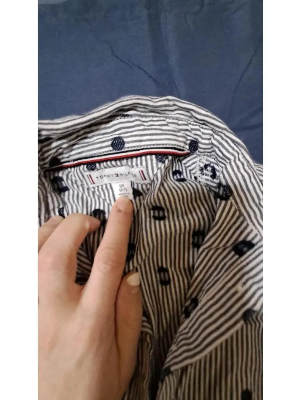 Tommy Hilfiger Girls' Smocked‎ Long Sleeve Dress Size M (10-12)